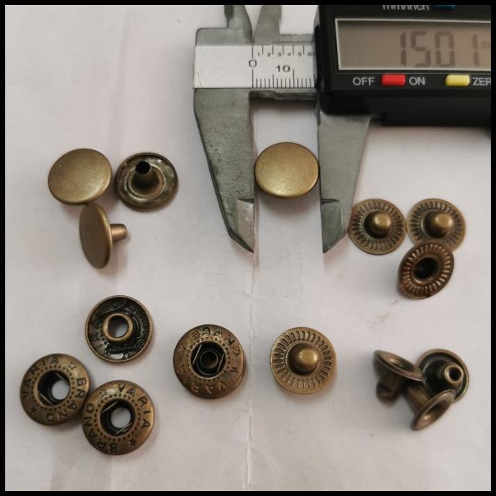 Best Seller Kancing Cetet Besi 15Mm / Kancing Cetet Besi 7060 Antigold / 5Gross