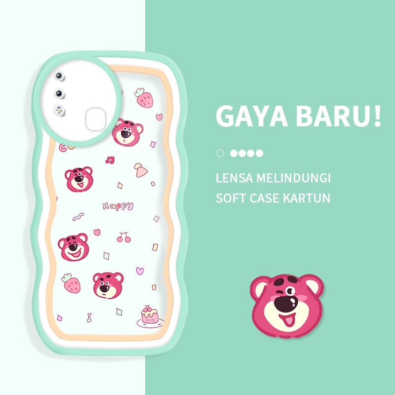 Casing Ponsel untuk VIVO Y91C Y91I Y93 Y95 Z5I Case Kartun Lucu Beruntung Berwarna warni Indah Batas