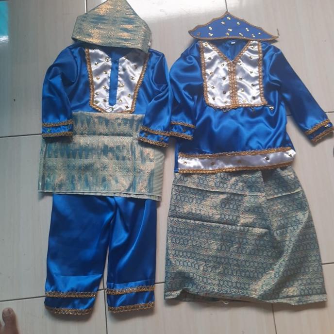 baju adat bangka belitung anak TK SD / baju anak adat babel TK SD