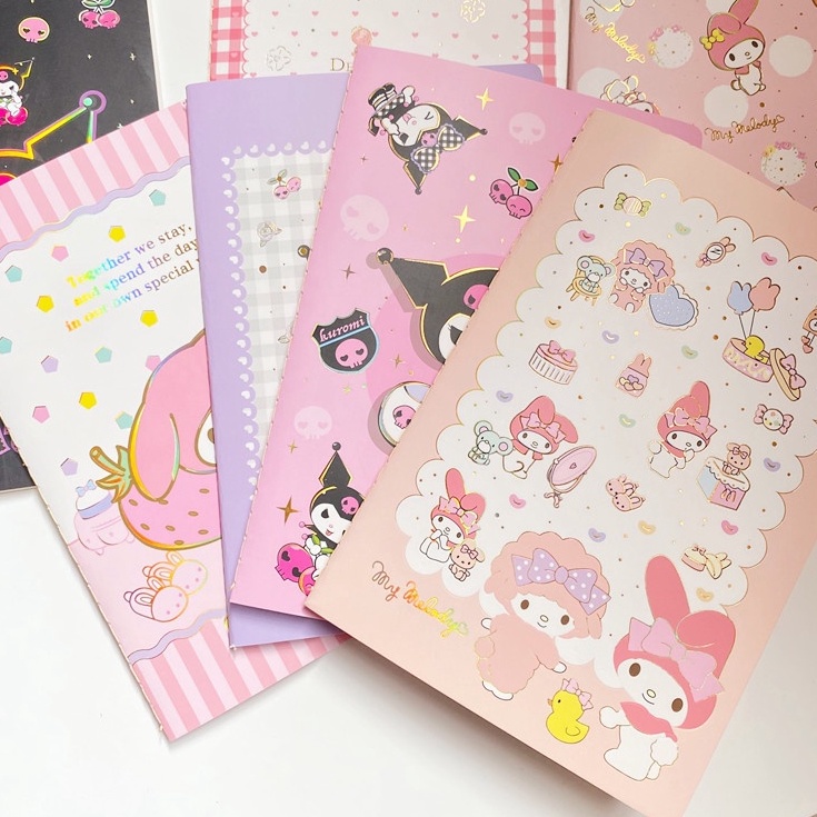 

[PRODUK BTFM052] BUKU TULIS A5 SANRIO BERWARNA MOTIF CINNAMOROLL KUROMI MELODY / BUKU TULIS AESTHETIC BERMOTIF nf7jv