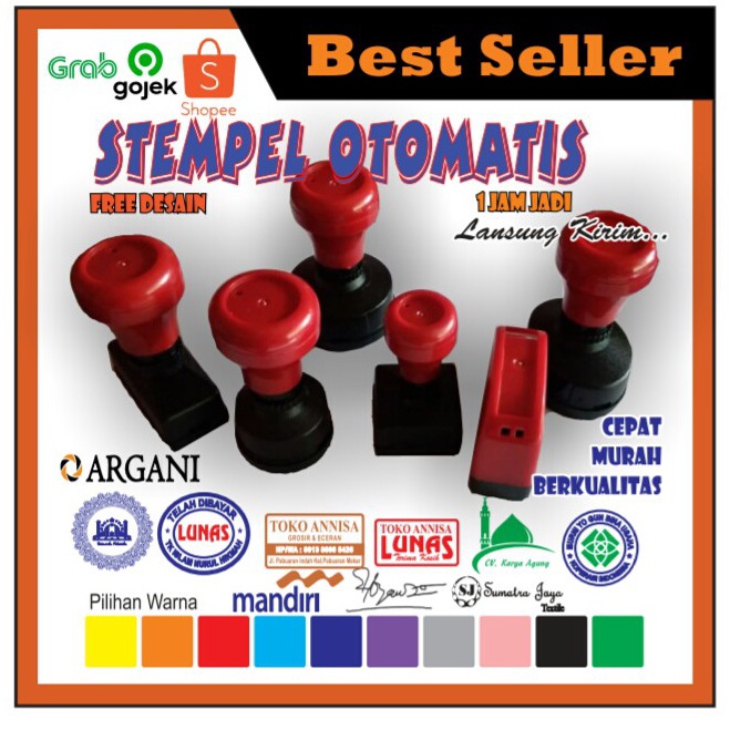 

PJ7DS Stempel otomatis atau stempel warna murah dan berkualitas Promo ノ♪