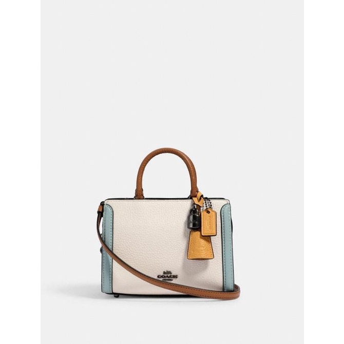 COACH MICRO ZOE CROSSBODY IN COLOR BLOACK
