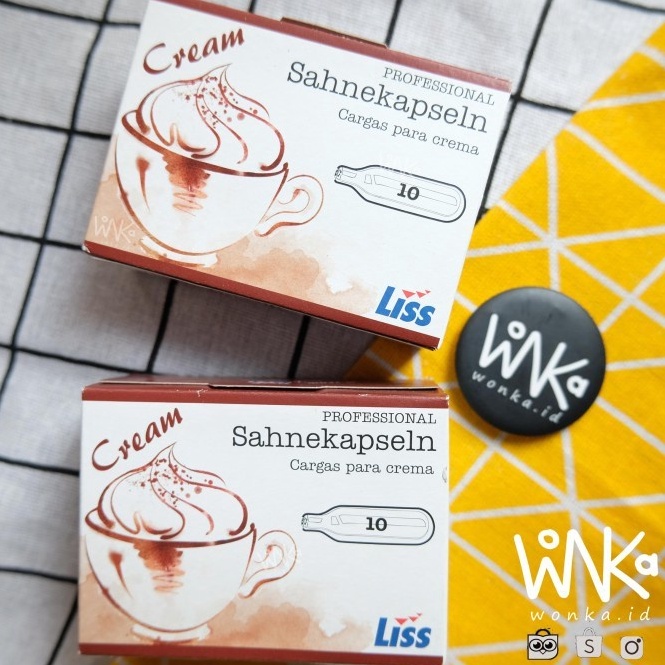 

>XG34448< Liss Cream Whipper Charger Whip Cream Maker Refill N2O Isi 10