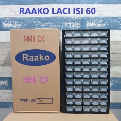 Terbaru.. Racco - Rak Komponen 60 Laci Export Quality