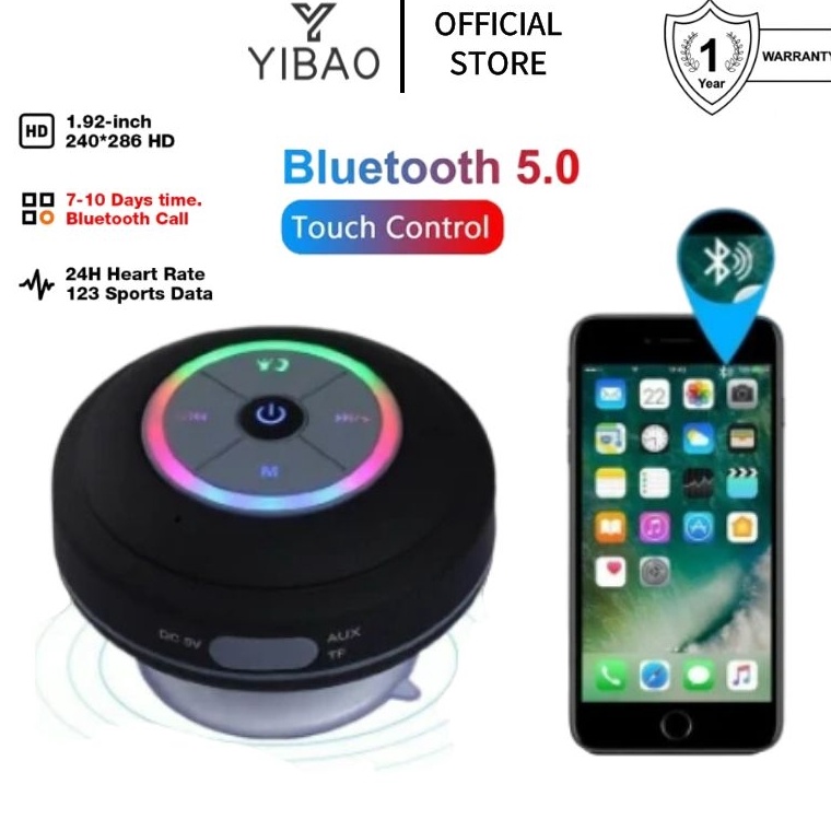 READY. YIBAO Speaker Portable Bluetooth Wireless Tahan Air Waterproof