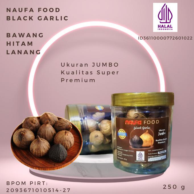 

JUMBO - Naufa Food Black Garlic Bawang hitam tunggal 250gr