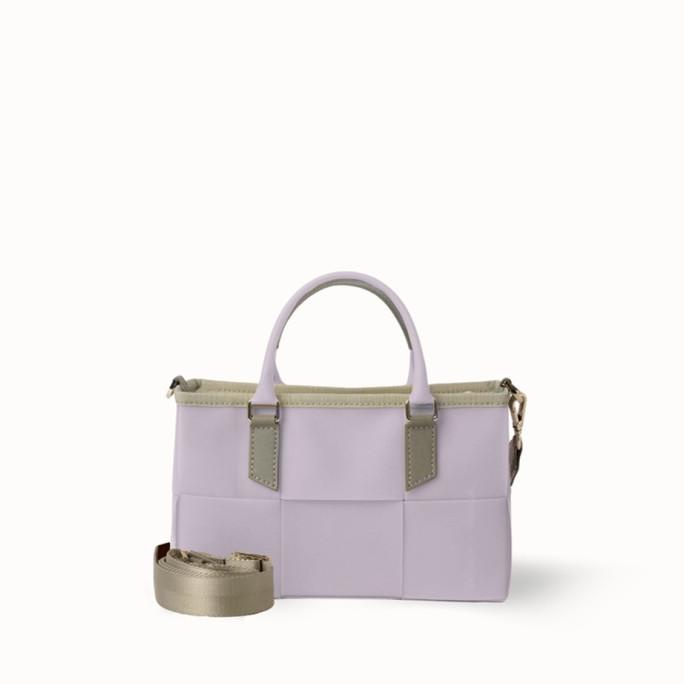 Dapoza TicTacToe Bag Mini PVC / Tas tote selempang anyaman wanita