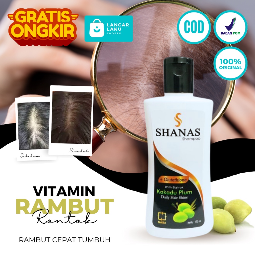 Shampo Untuk Rambut Rontok Parah - Shampoo Pemanjang Rambut Tercepat Pria Wanita Shampo Anti Ketombe