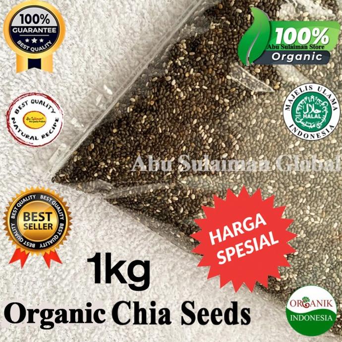 

Chia Seed Mexico Organik / Premium Natural Chia Seed Mexico 1 kg
