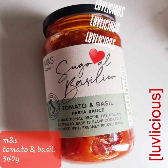 

M&S MARK MARKS & AND SPENCER TOMATO BASIL PASTA SPAGHETTI SAUCE SAUS