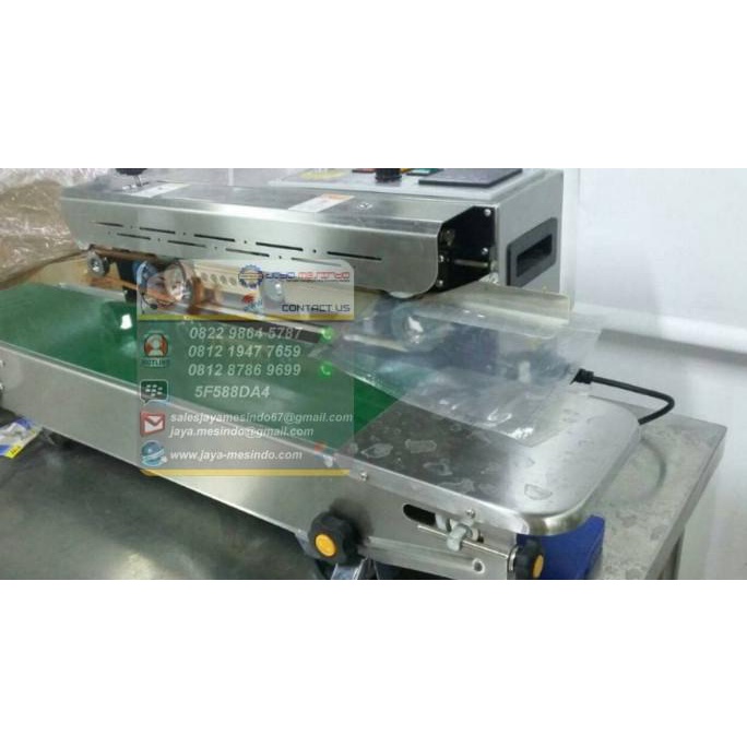 Mesin continous sealer packing powerpack FR-900s horizontal