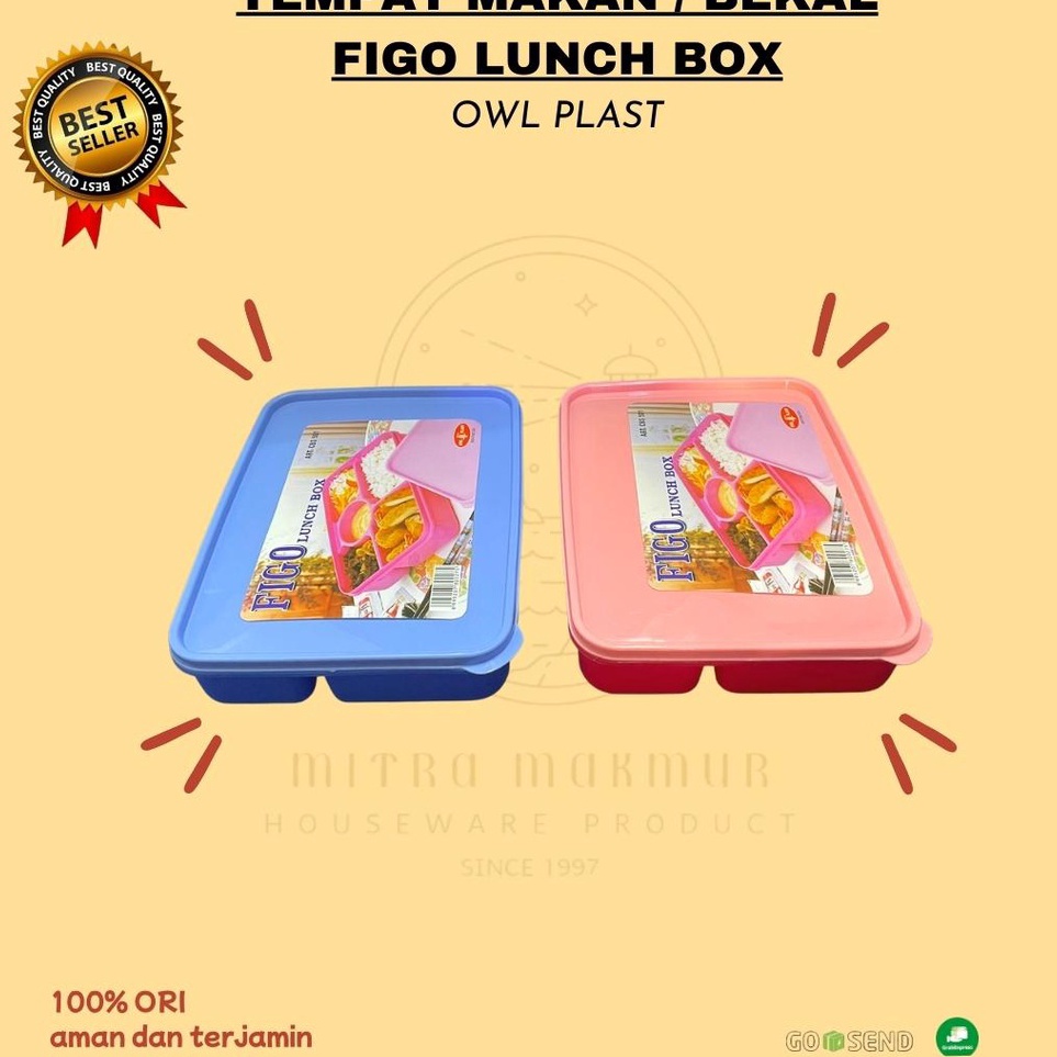 ➜ OWL PLAST - TEMPAT BEKAL MAKAN / LUNCH BOX / TEMPAT CATERING s Murah Ready.