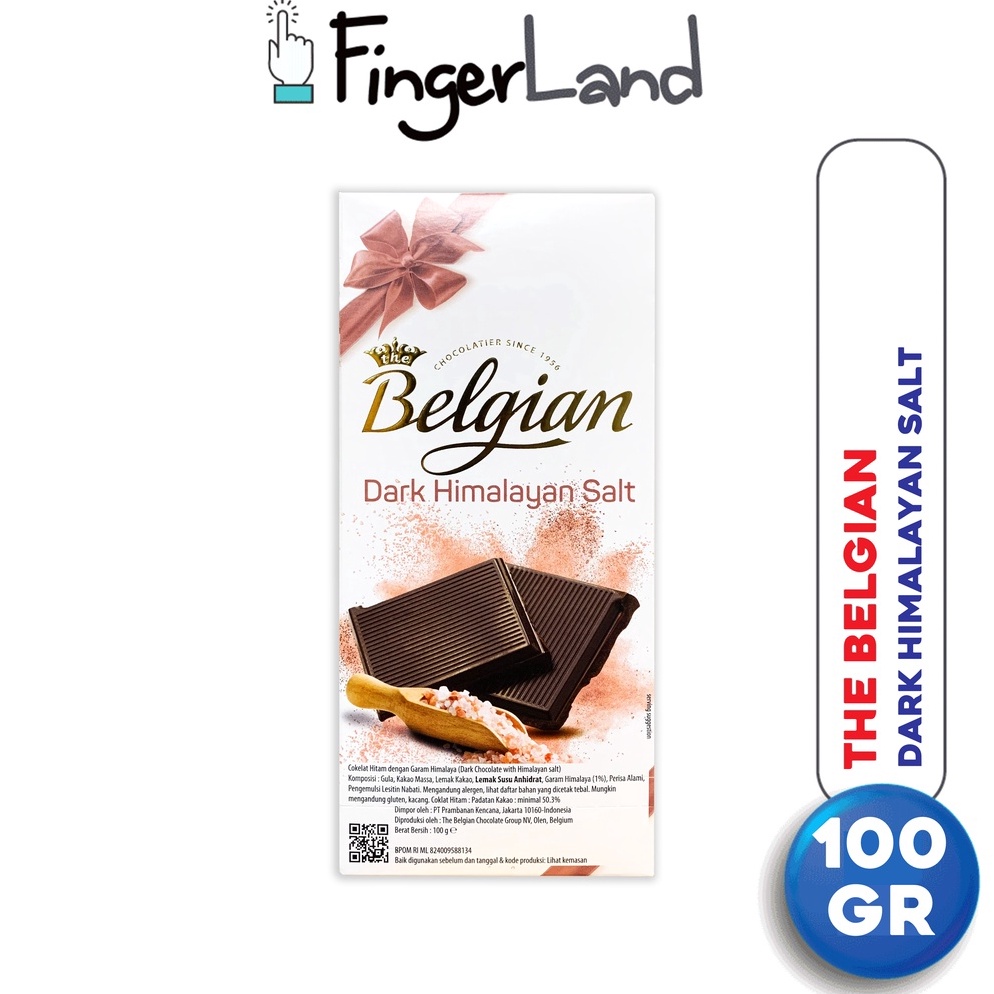 

Terlaris.. THE BELGIAN Dark Chocolate with Himalayan Salt 100 gram Cokelat Hitam 0J8