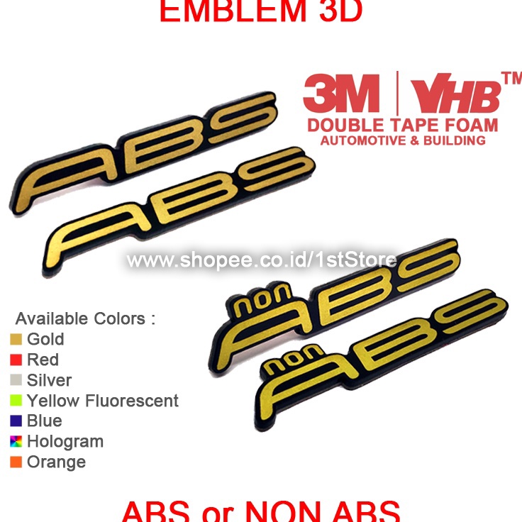 ★★★ yk EMBLEM 3D ABS OR NON ABS LOGO TIMBUL YAMAHA NMAX AEROX XMAX LEXI ALL NEW OLD HONDA ADV PCX VA