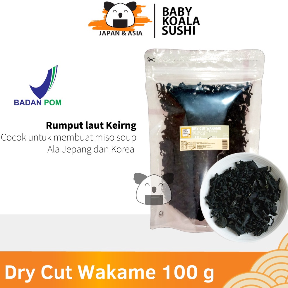 

Murah DRY WAKAME Rumput Laut Kering 100 g │ Dried Cut Wakame Import for Miso Sup Ramen Udon JRZ