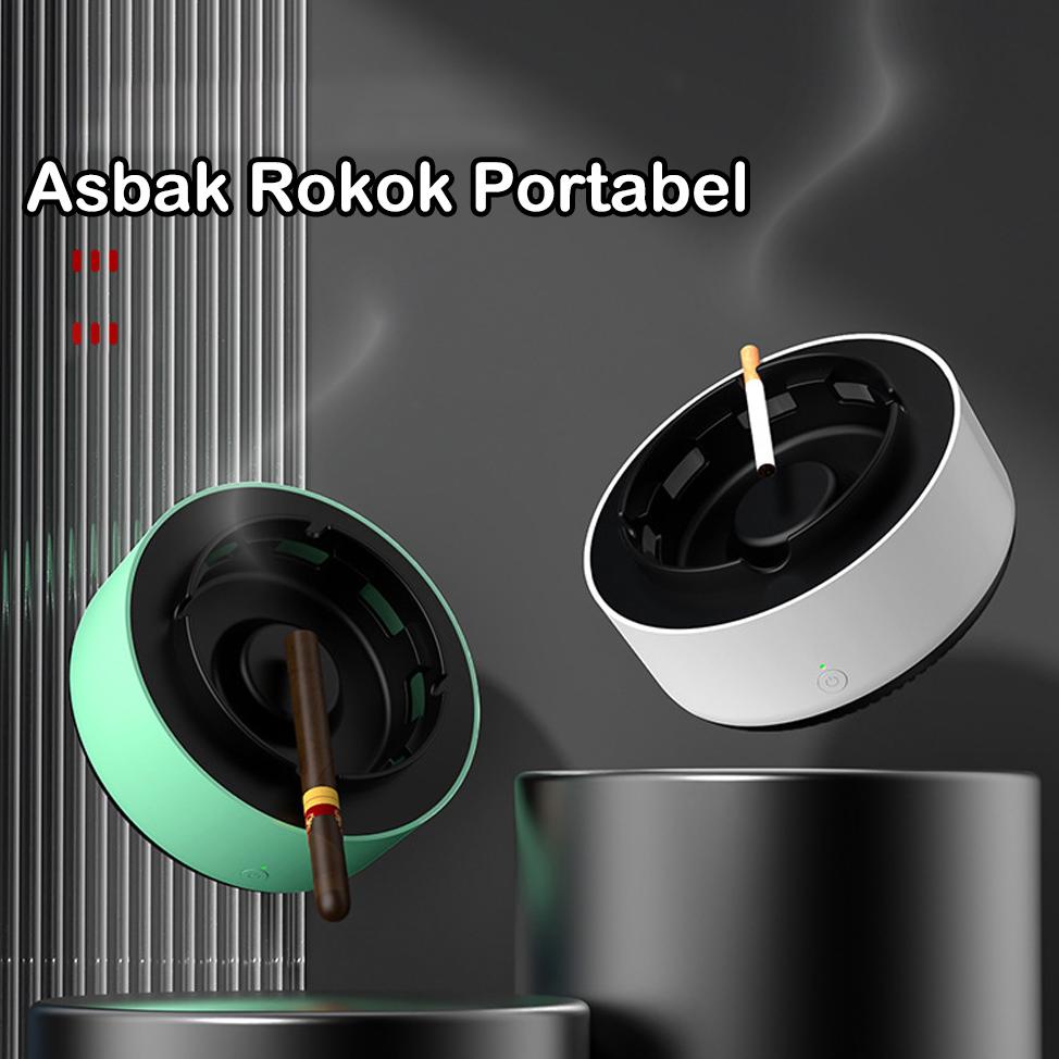 PROMO Asbak Pintar Pembersih Asap Rokok Penjernih Udara Aroma Menggunakan Baterai Asbak Mobil  Pemeg