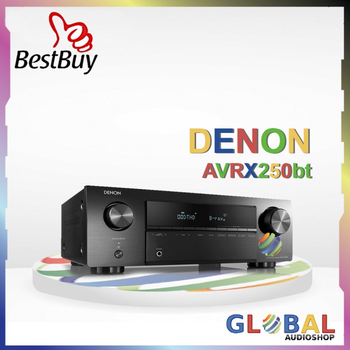 DENON AVRX250BT AV RECEIVER 5.1 CH AVR-X250BT BLUETOOTH AVRX-250 BT
