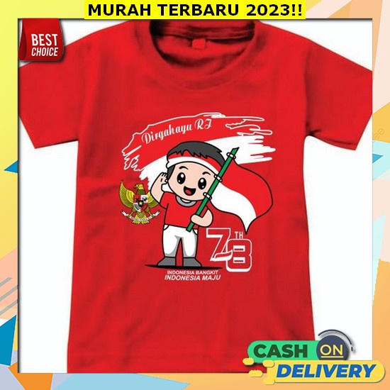 Kaos Anak Kemerdekaan Ksos Hut 78 Baju Kaos Anak Dirgahayu Bj Merah Putih Lengan Panjang Baju Kaos A