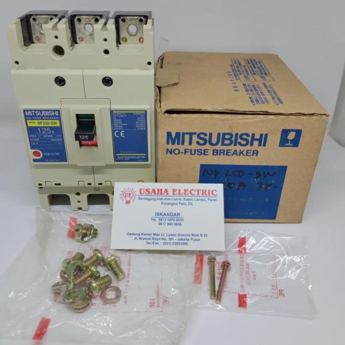 Mccb 125A 3Phase Mitshubishi Nf250-Sw 125A Original