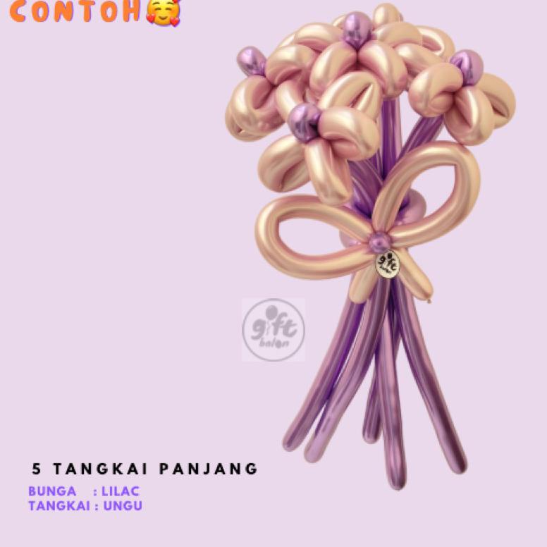 Bnm837 [Murah] Buket Balon | Buket Tangkai Panjang | Buket Bunga | Buket Balon Chrome | Buket Wisuda