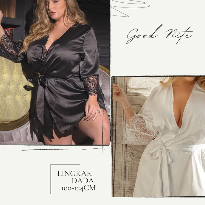 Lingerie Big Size Kimono / Baju Tidur Sexy Wanita Lingerie - P6017