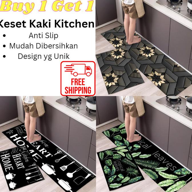 Terbaru Keset Kaki Dapur Panjang 2 In 1 / Keset Lantai / Keset Kaki Kitchen