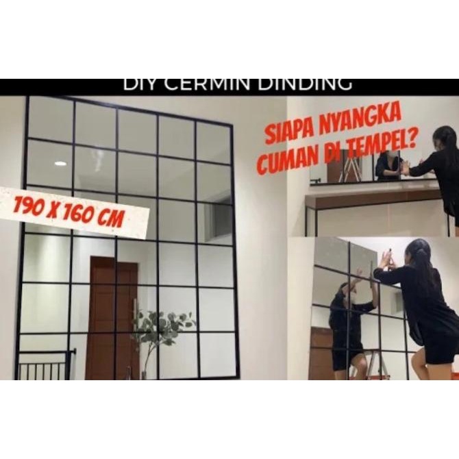 Lis Kayu Cermin Dinding