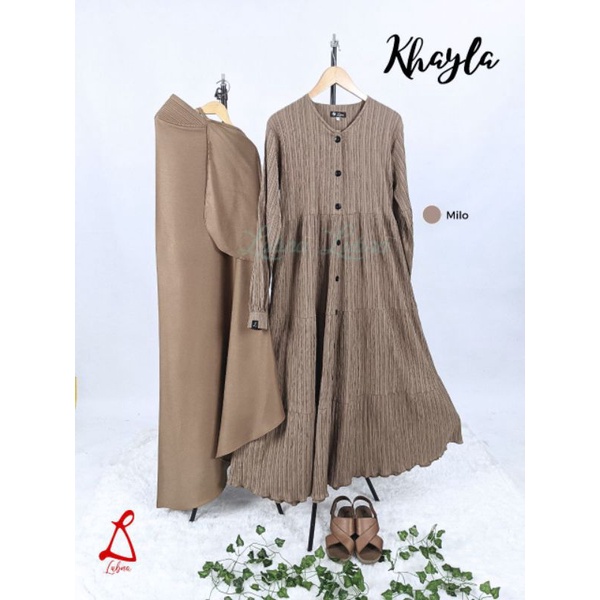 Set Gamis KHAYLA by Lubna ( Gamis Syar'i)