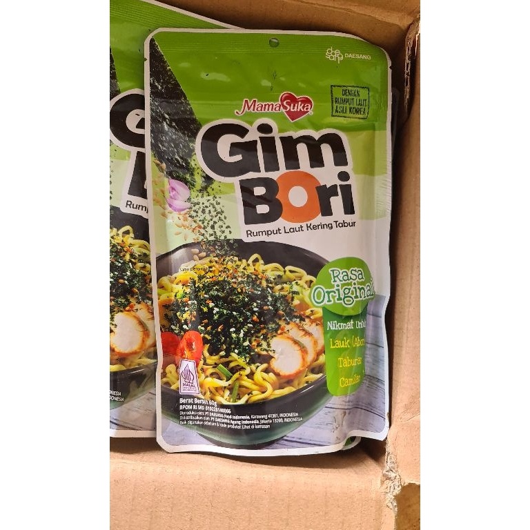 

Terbatas.. Bon Nori Mamasuka 60 gr Gim Bori Nori Tabur Live 45