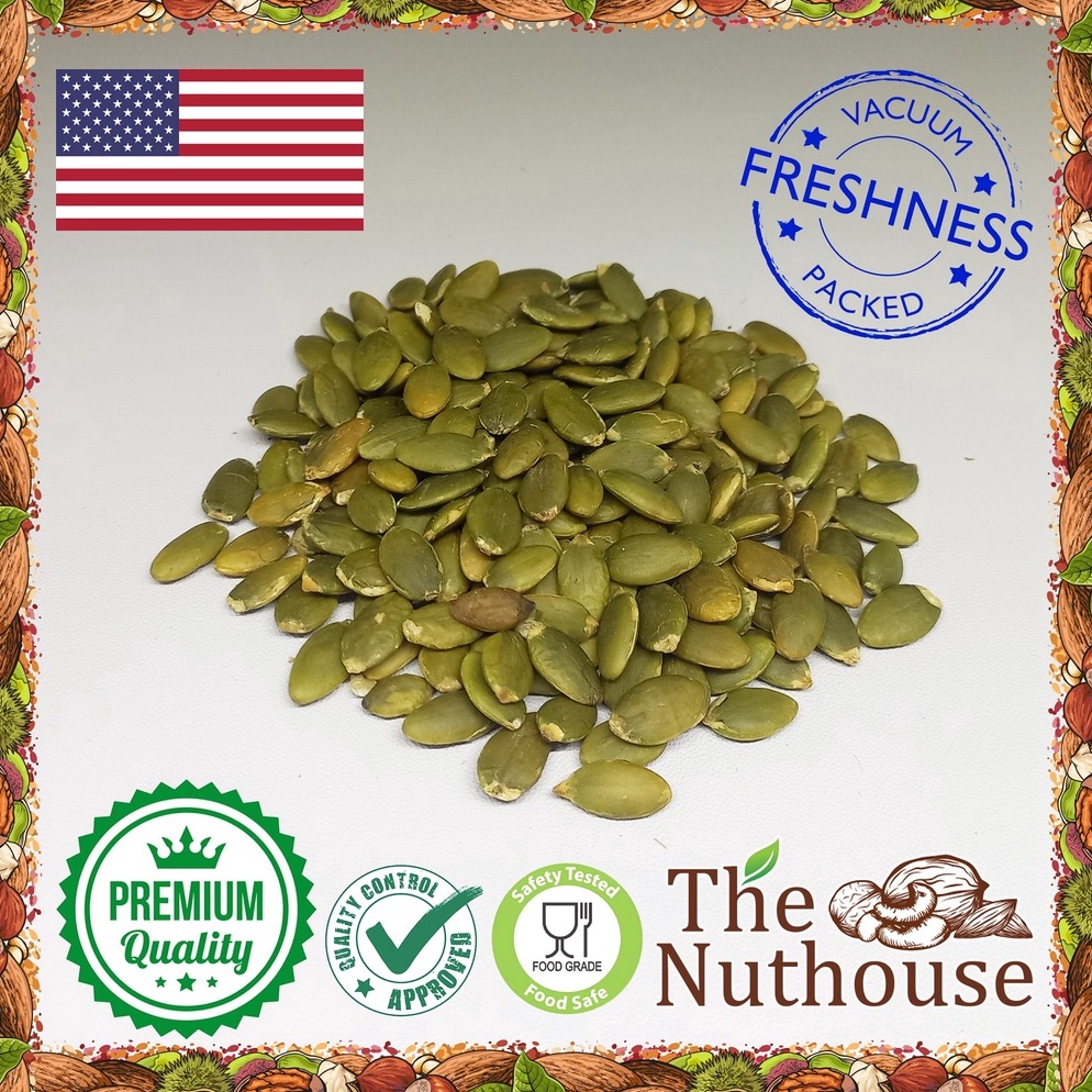 

Ready.. 1kg Pumpkin Seeds Roasted / Biji Labu Kupas Panggang (Oven) 99M