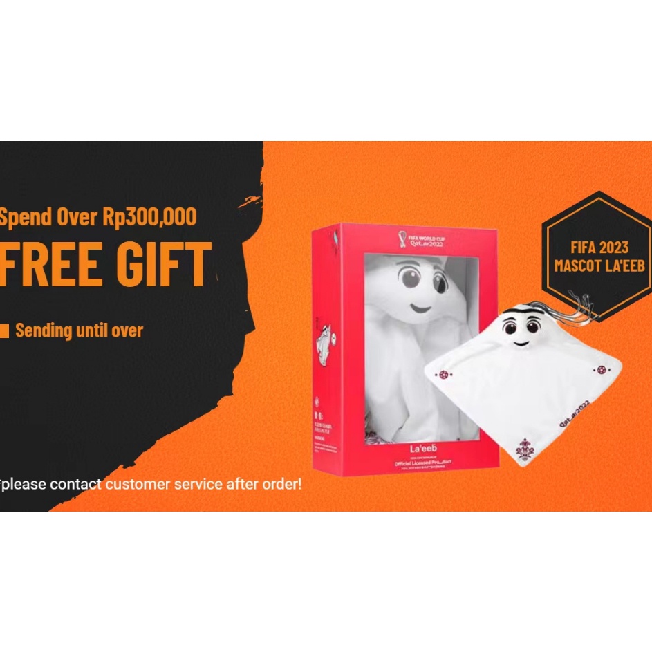 _ pG Bliss Mainan Boneka Stuffed Plush Maskot Piala Dunia 2022 Untuk Anak / Dewasa j Kualitas Premiu