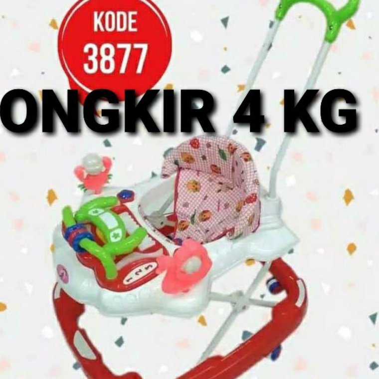 Ready Stok baby walker dorongan & musik 8 roda bayi baby walker hokiku 817 3857 & hokiku 3877 baby w