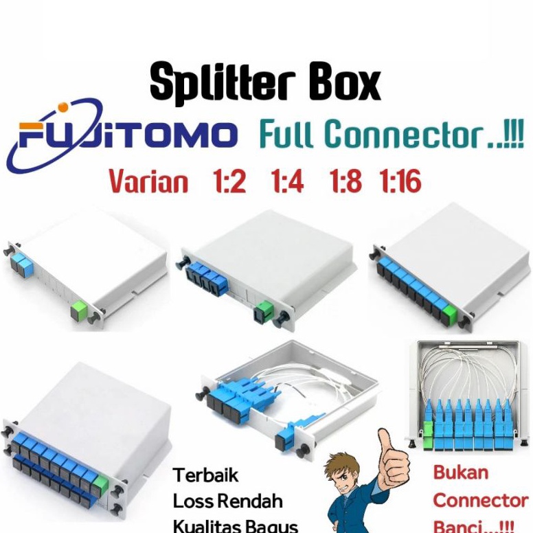 TREN TERBARU Fujitomo Splitter box - 1/8 1/4 1/2