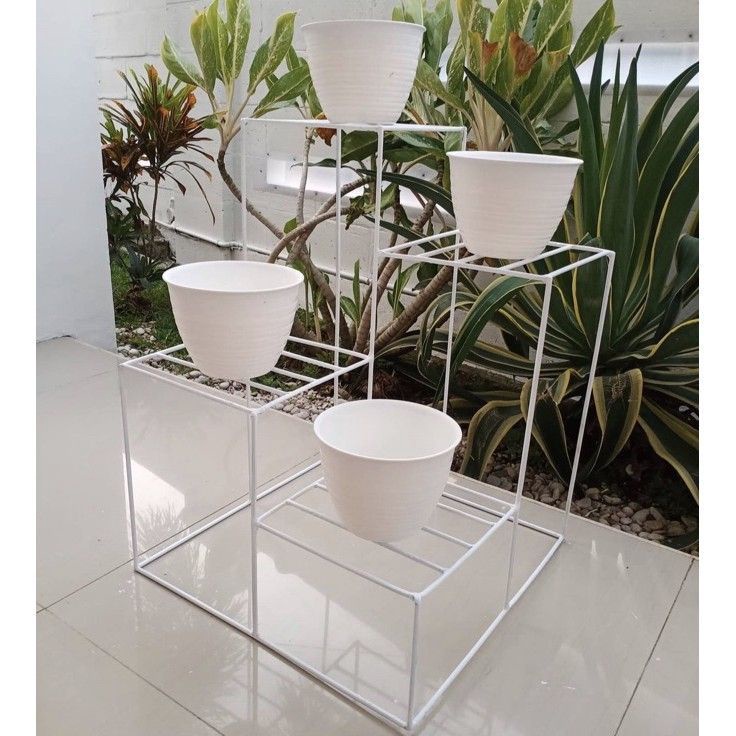 YS standing pot 4 dudukan/ 40×45 cm/ standing pot minimalis ✲ ♫