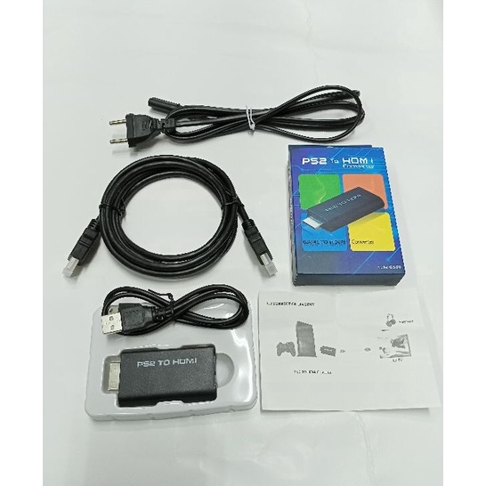 Terbaru Converter Hdmi / Ps2 To HDMI / Kabel Ps2 Paket Converter PS HDMI + Kabel Power Ps2 + Kabel H