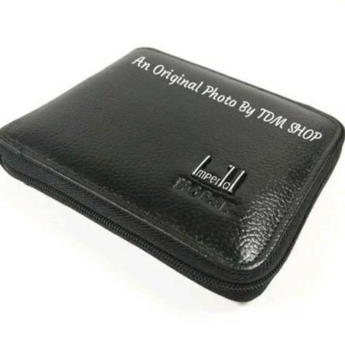 Dompet Pria Kulit Asli Resleting Keliling
