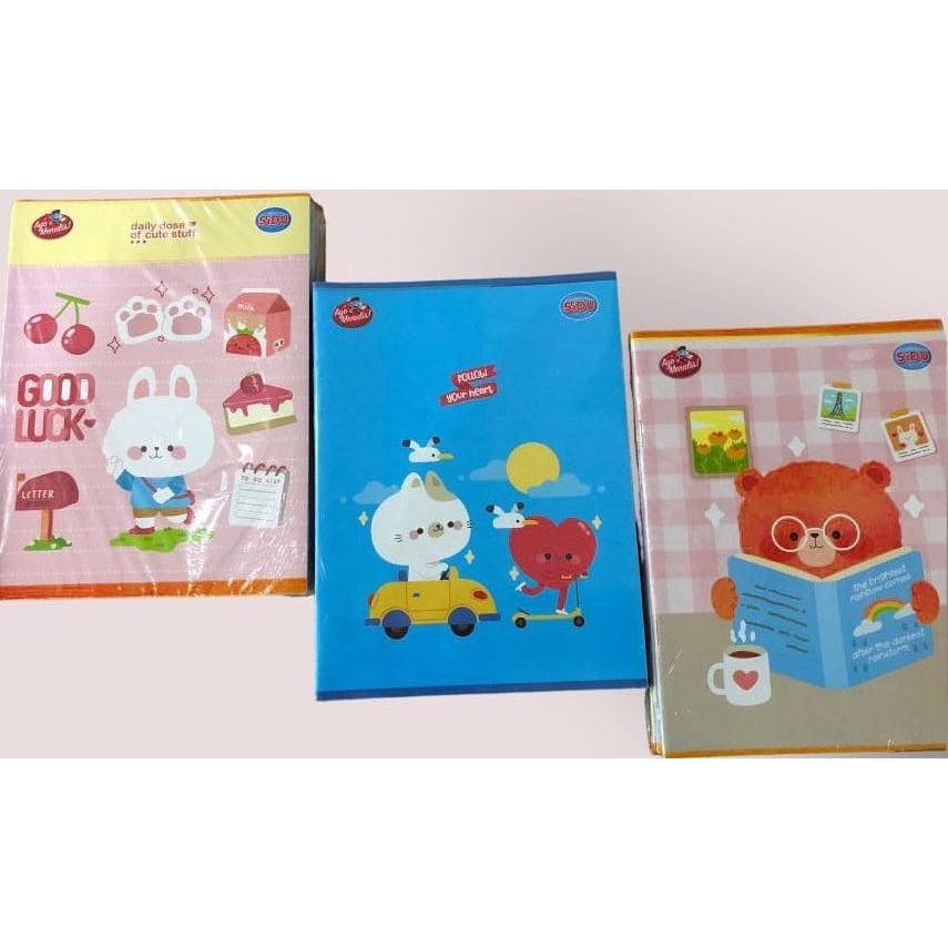 

LPA SIDU BUKU TULIS KWARTO KARTUN ISI 38 LEMBAR PER PACK (ISI 10PCS) V9T
