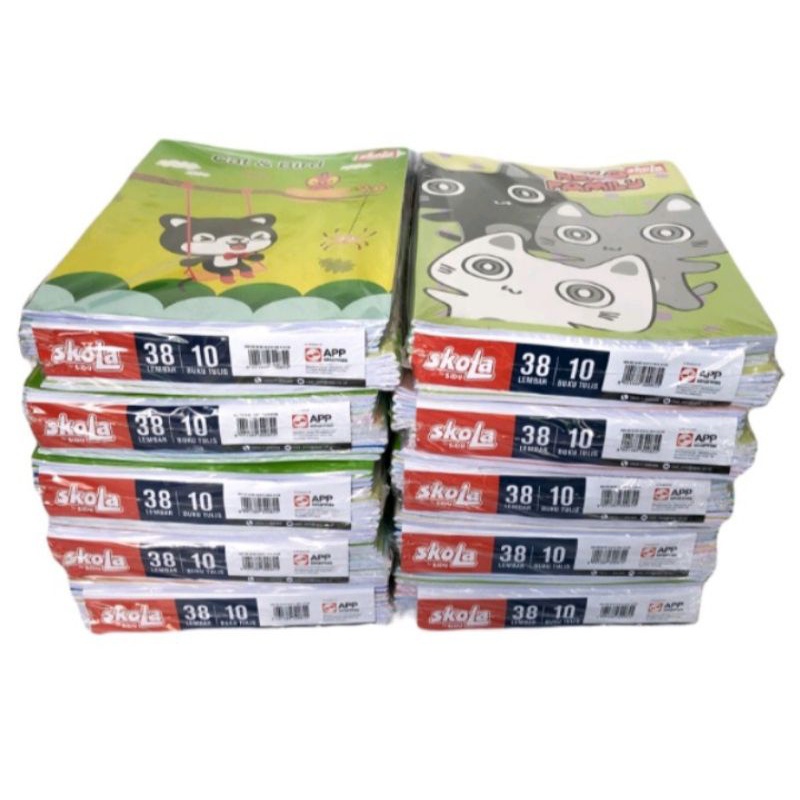 

WB5 BUKU TULIS SKOLA 38 LEMBAR ISI 10 BUKU .SKOLA BY SIDU (1000GRM) ZGQ