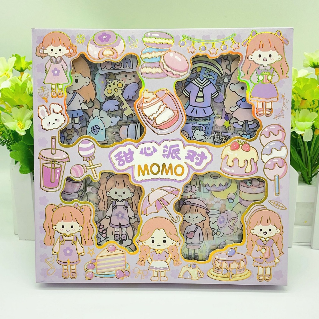 

DJ8 MURMURE STICKER 100 LEMBAR VERSI MASU MOMO STIKER BOX MOTIF KARTUN ANTI AIR BAHAN PVC I3S