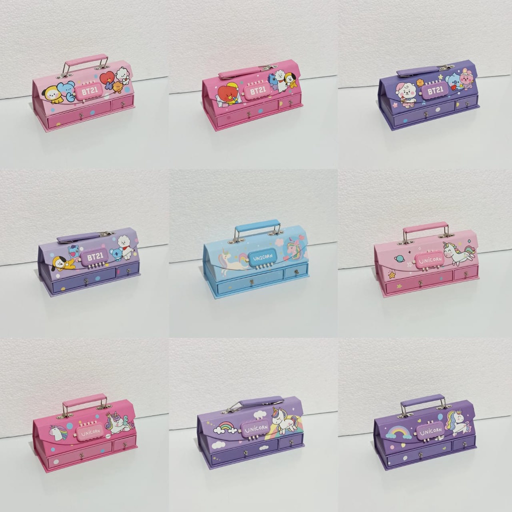 

GS9 BOS KOTAK PENSIL KARTON+KODE KUNCI/TEMPAT PENSIL/PENCIL CASE CODE/PIN A76