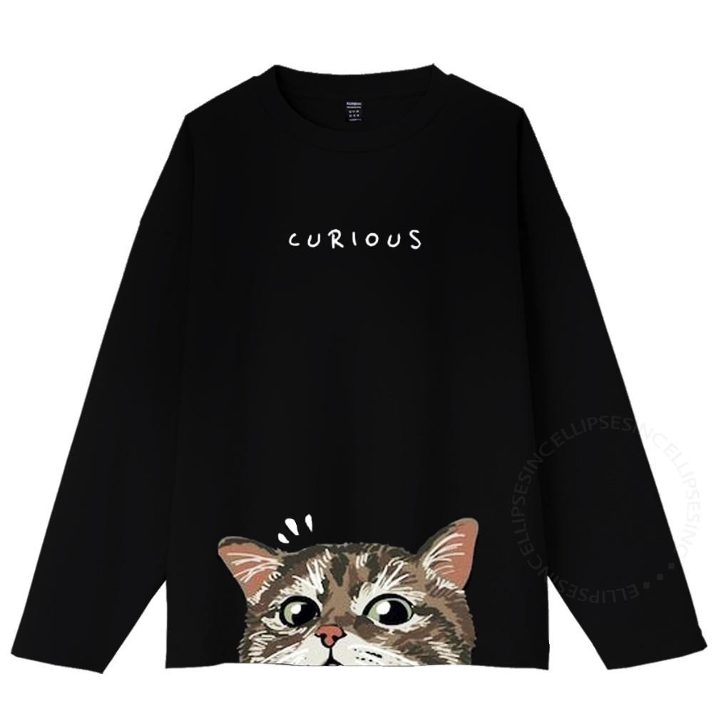 ☛ Tinggal klik ELLIPSESINC Kaos Oversize Wanita Lengan Panjang Cat Collection Saatnya Promo