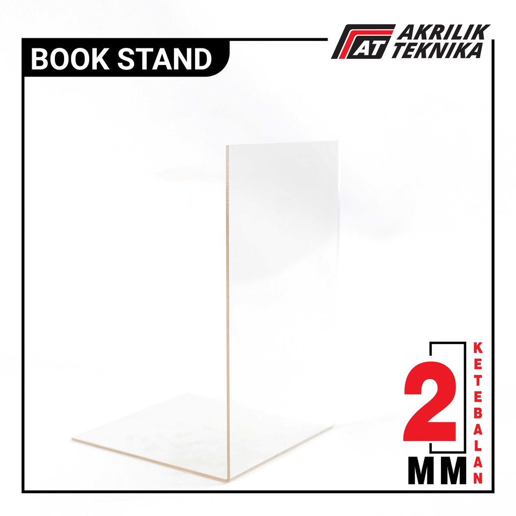 

LEA ACRYLIC / AKRILIK BOOK STAND / PENAHAN / PEMBATAS BUKU GANJAL BUKU 2MM CF5