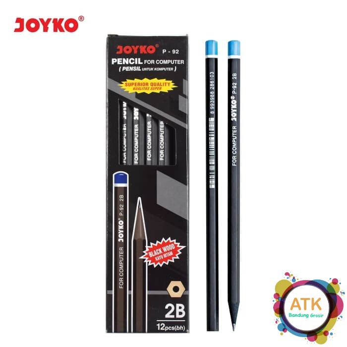 

XM4 PENSIL 2B JOYKO P-92 HITAM - LUSINAN (12 PCS) J18