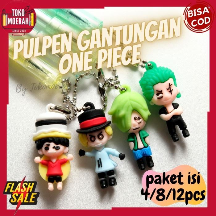 

Gantungan Kunci , Gantungan , PULPEN ONE PIECE 4 8 12pcs PEN UNIK MURAH LUCU GANTUNGAN LUFFY ZORO