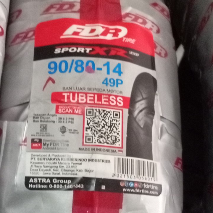 BAN FDR SPORT XR EVO TL 90/80-14