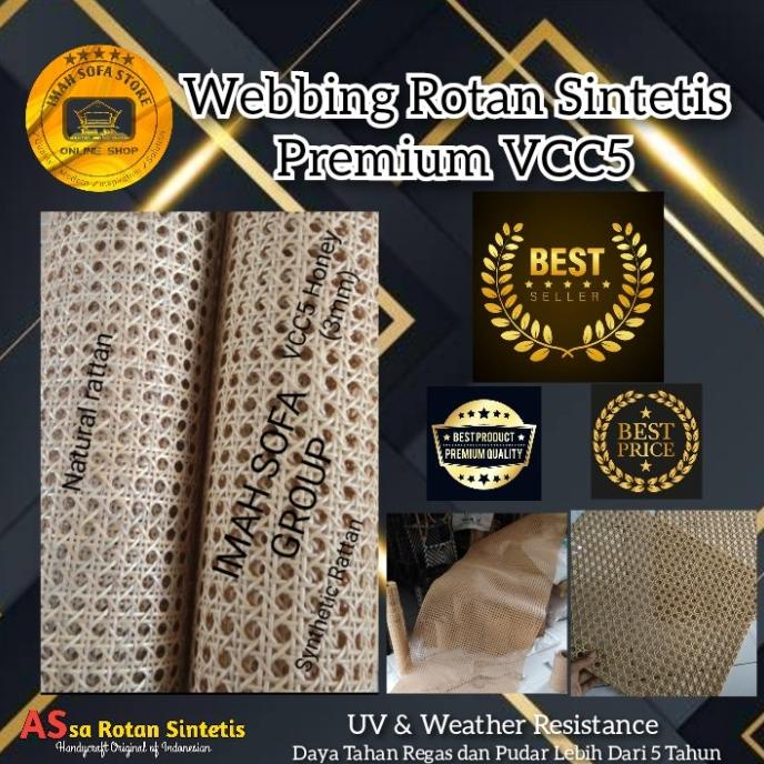 Webbing rotan sintetis lembaran