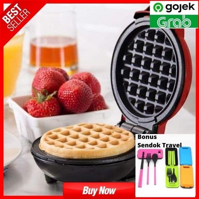 Cetakan Waffle Maker Mini Elektrik Cetakan Wafel Listrik