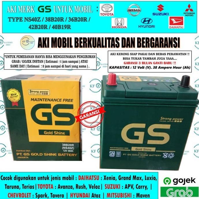 Harga Spesial Aki Mobil Apv, T120Ss Pick Up, Carry Pick Up, Luxio Ns40Z Gs Mf