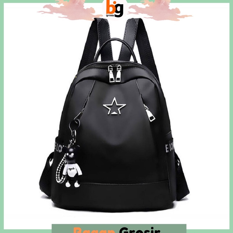TREN TERBARU. BG / COD / TAS RANSEL CEWEK ABG KEKINIAN MOTIF BINTANG IMPORT RANSEL BATAM / BACKPACK 