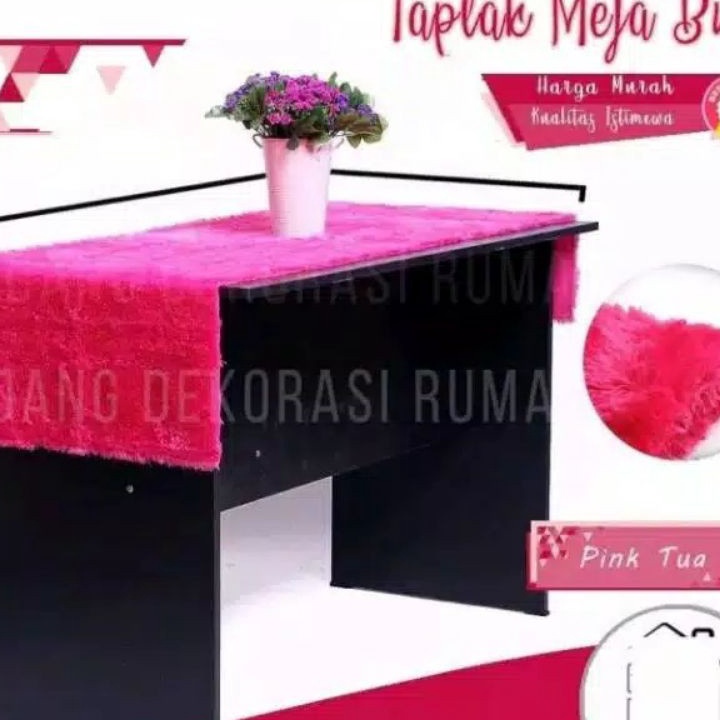 Terkini Taplak Meja Tamu 50 x 150 Cm Bulu Rasfur Persegi Panjang Ruang Harga Murah